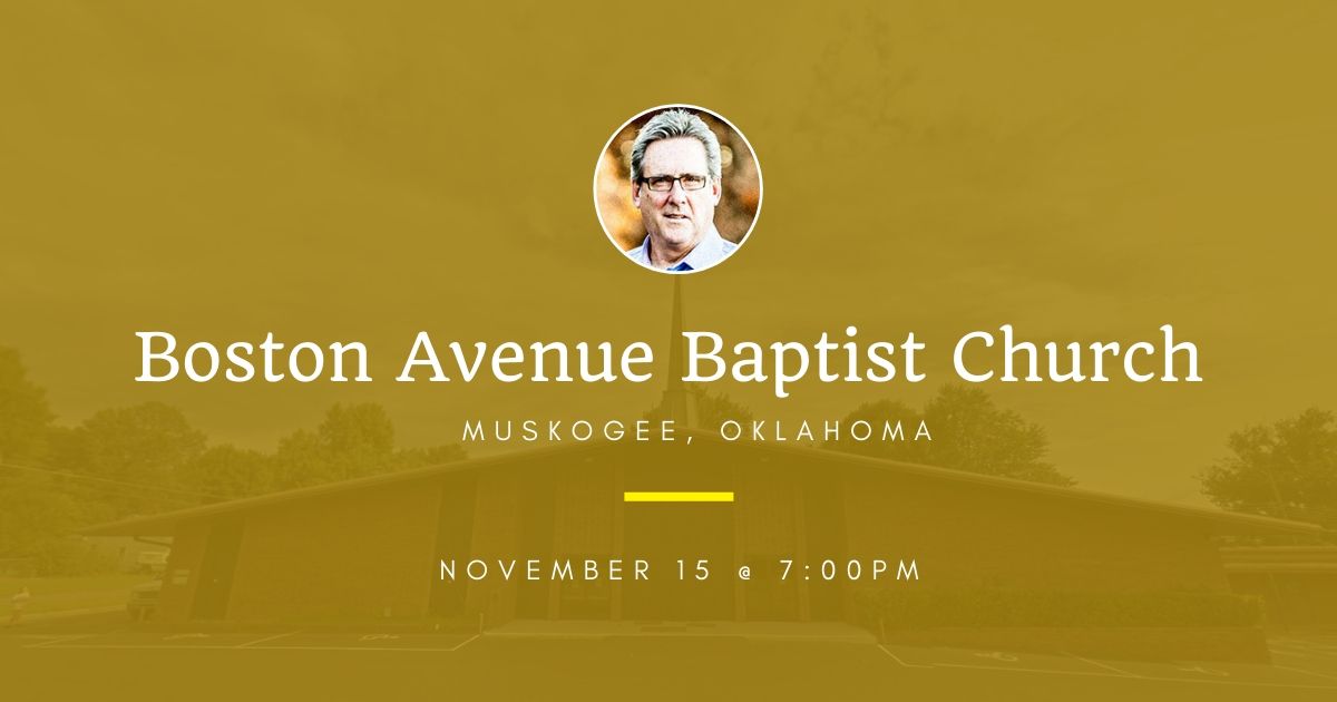 Join Dallas Holm at Boston Ave. Baptist Church in Muskogee, OK